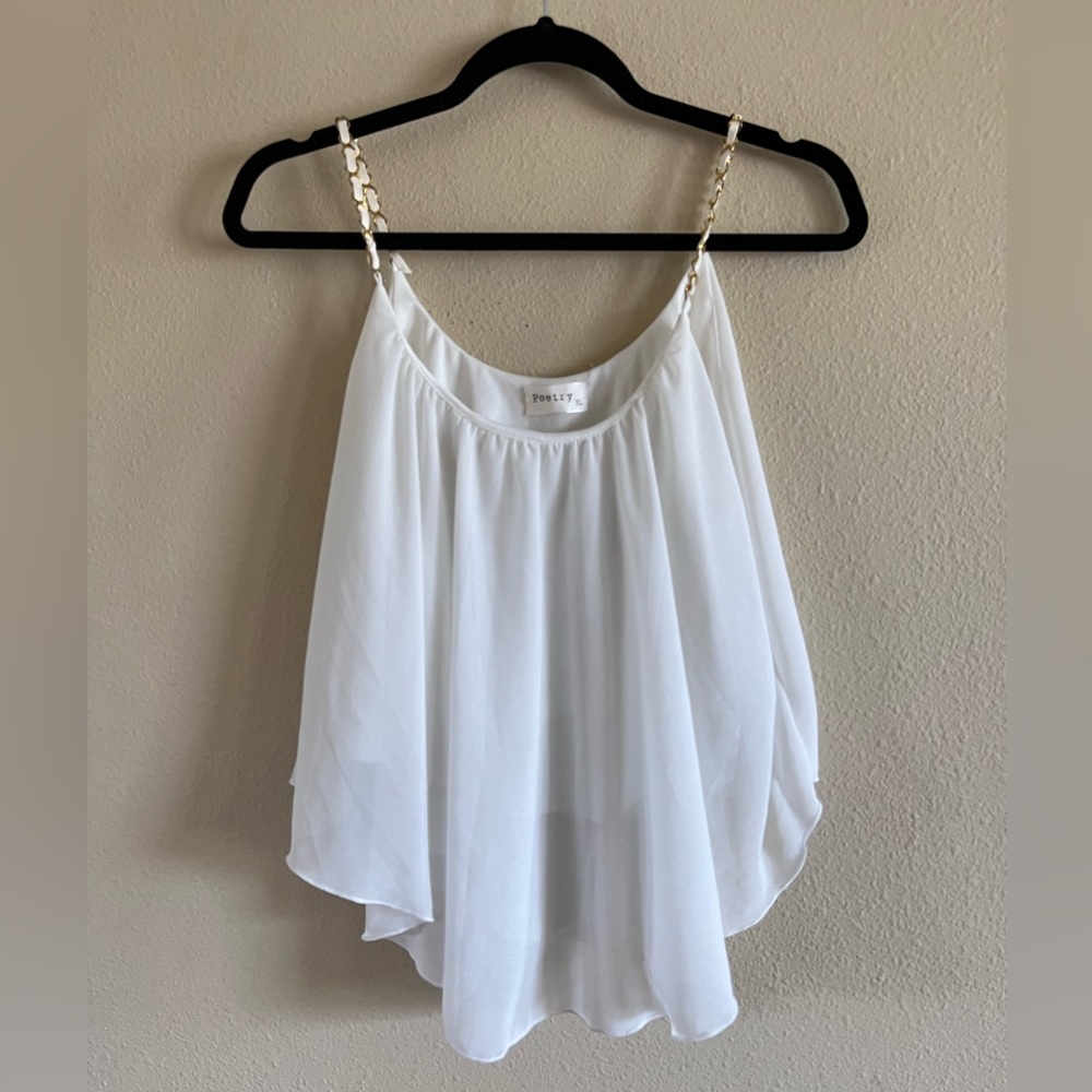 Poetry flowy spaghetti strap blouse